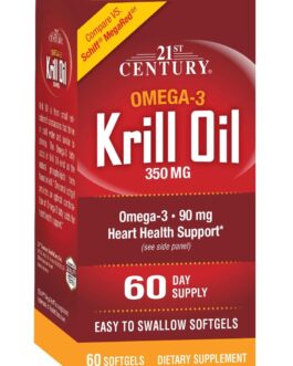 21st Century Krill Oil 300 mg – 60 Softgels