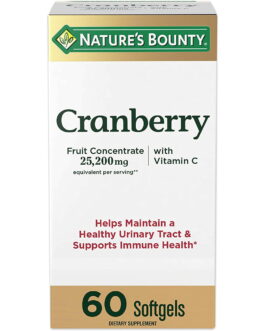 Nature’s Bounty Triple Strength Cranberry With Vitamin C – 60 Softgels