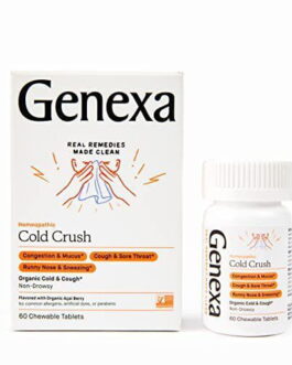 Genexa Cold Crush Multi-Symptom Organic Cough & Cold Remedy 60 Tablets