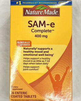 Nature Made SAM-e Complete 400mg 36 Tablets Dietary Supplement